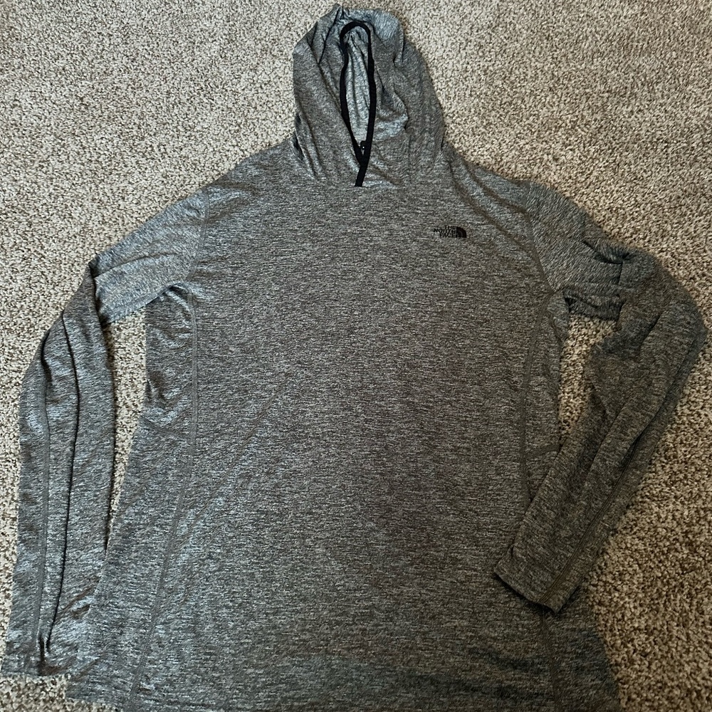 NEW North Face Grey Lightweight Hoodie